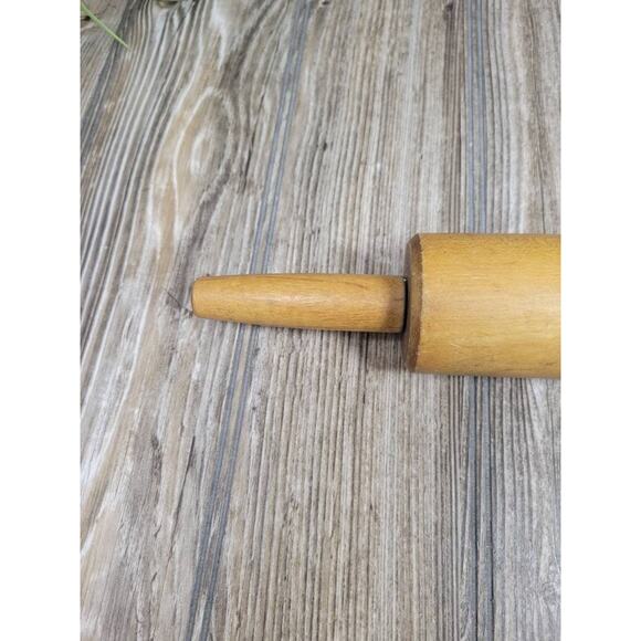 Vintage Wood Rolling Pin, 16-1/2" - Picture 4 of 5